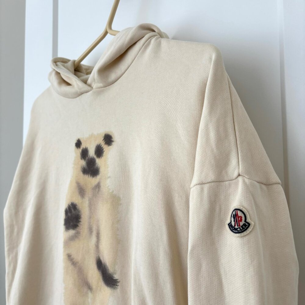 [NEW] Moncler Kids Polar Bear hoodie sweatshirt (10Y)